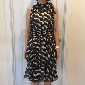 Banana Republic 100% silk halter midi dress